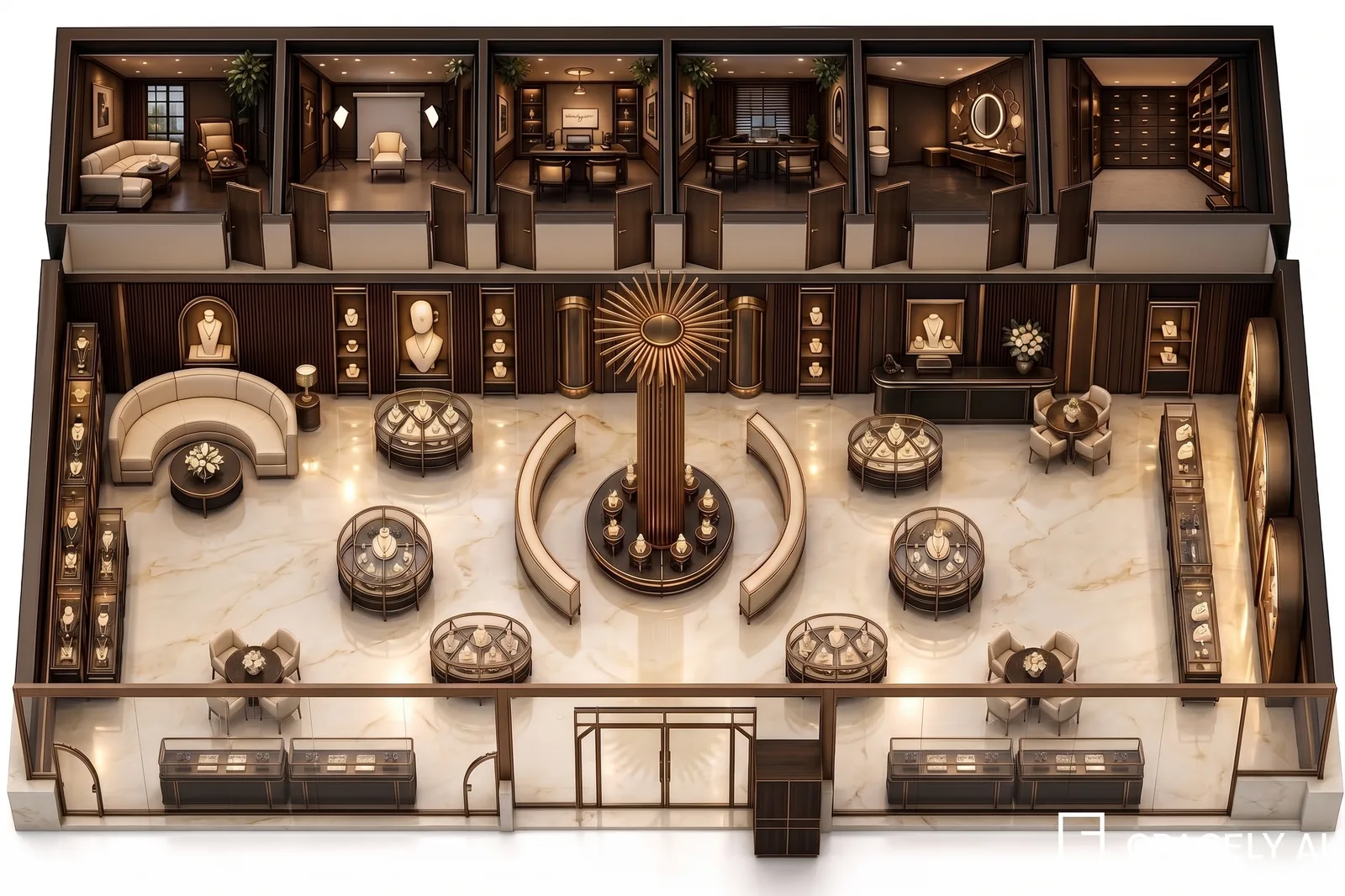 interior render created with Archome AI