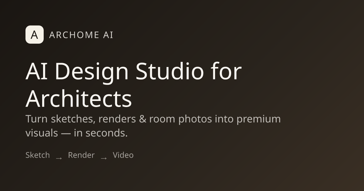 AI Rendering for Home Builders — Spec Home & Pre-Construction - Archome AI